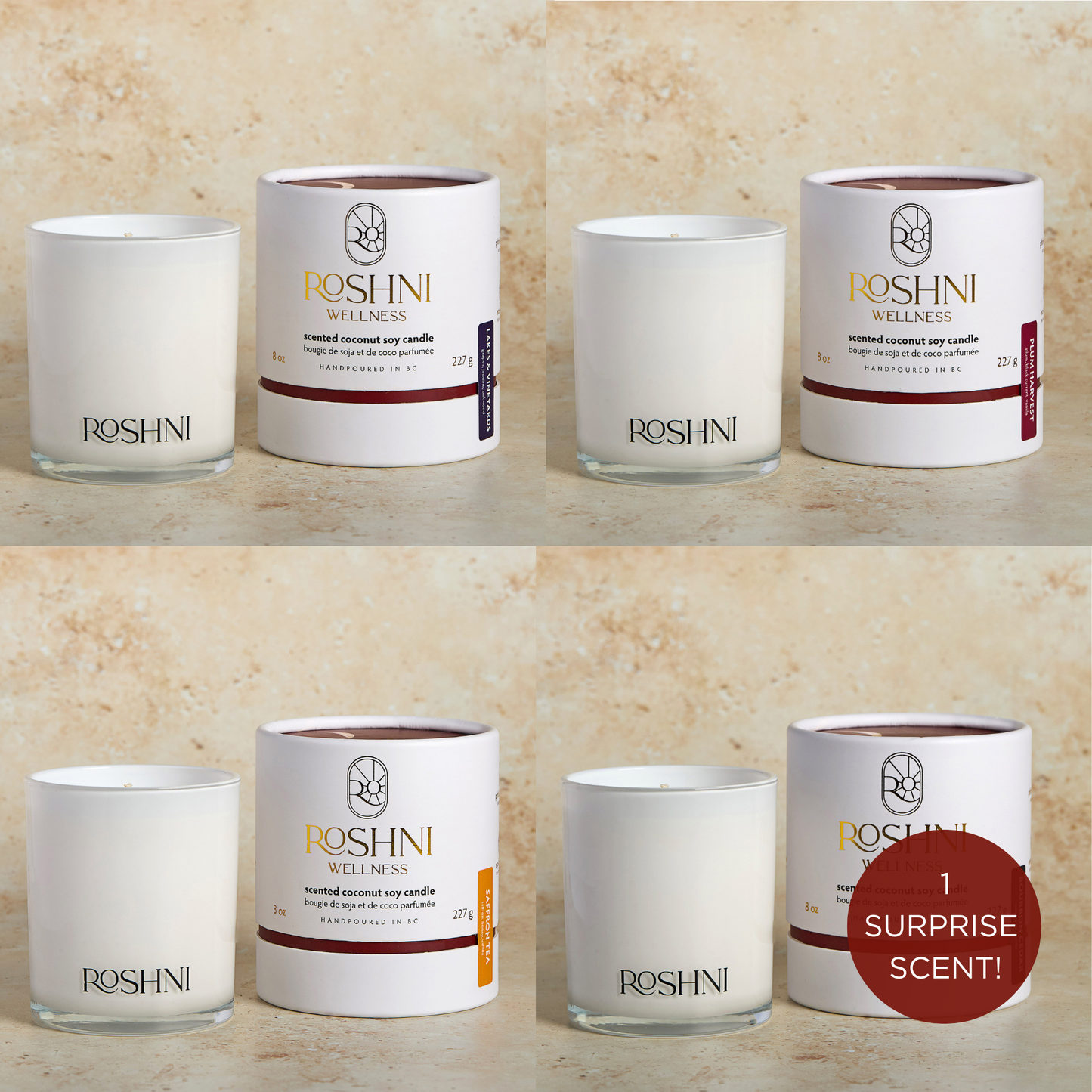 Summer Collection Candle Glass Vessel Bundle