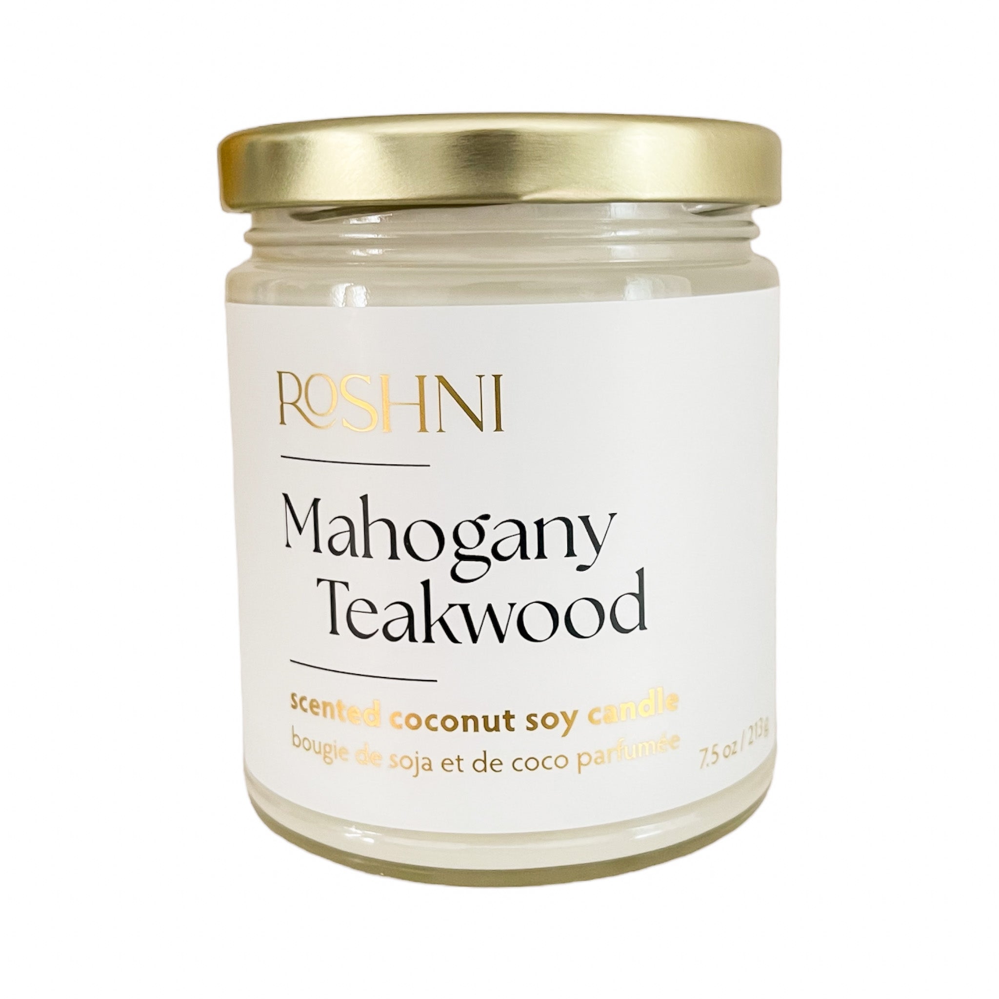 Mahogany Teakwood Soy Wax Candle Hand-poured Small Batches Scented