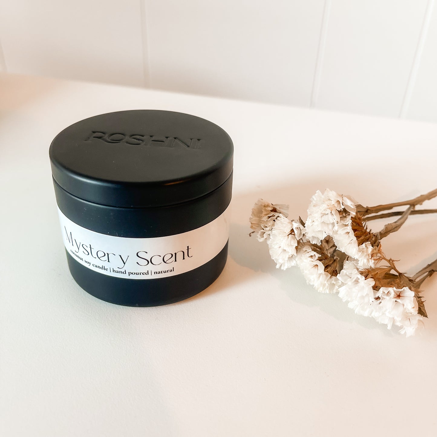 Imperfect - Mystery Scent Candle Tin Black