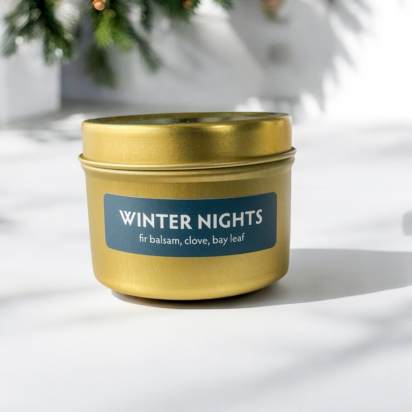 Holiday Mini Candles Gold| 1.7oz Stocking Stuffers