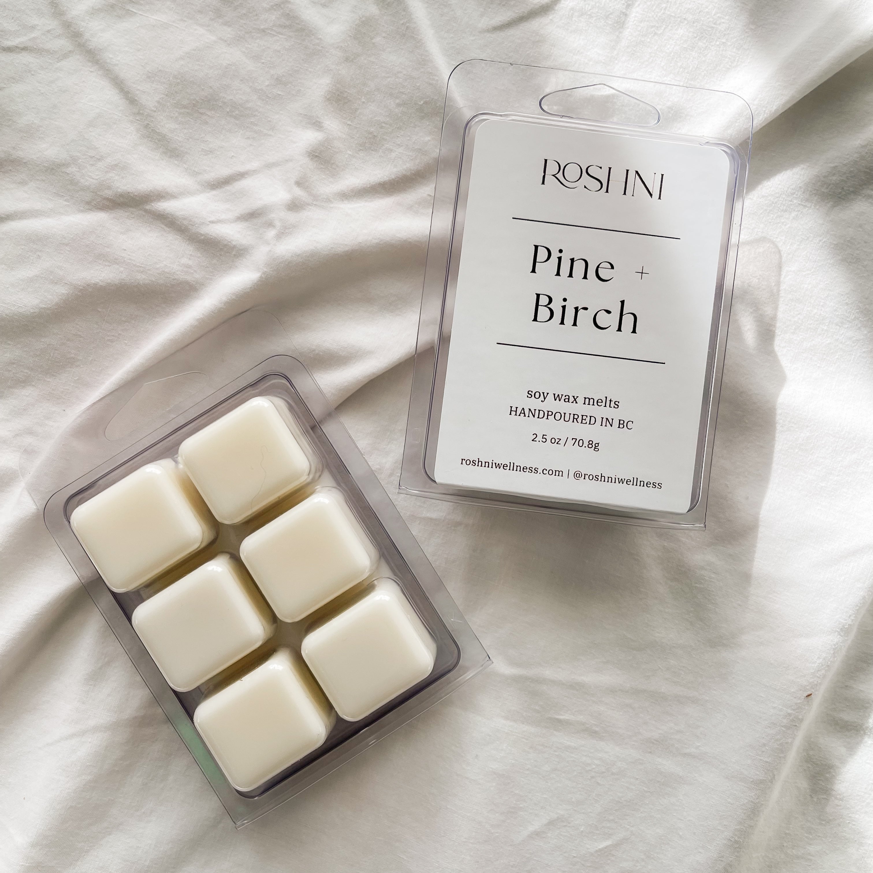 Pine + Birch  Natural Soy Wax Melts – Roshni Wellness