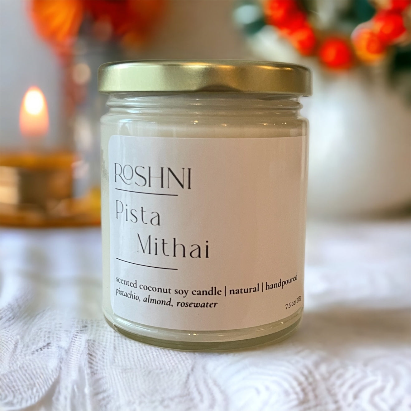 Pista Mithai Natural Candle