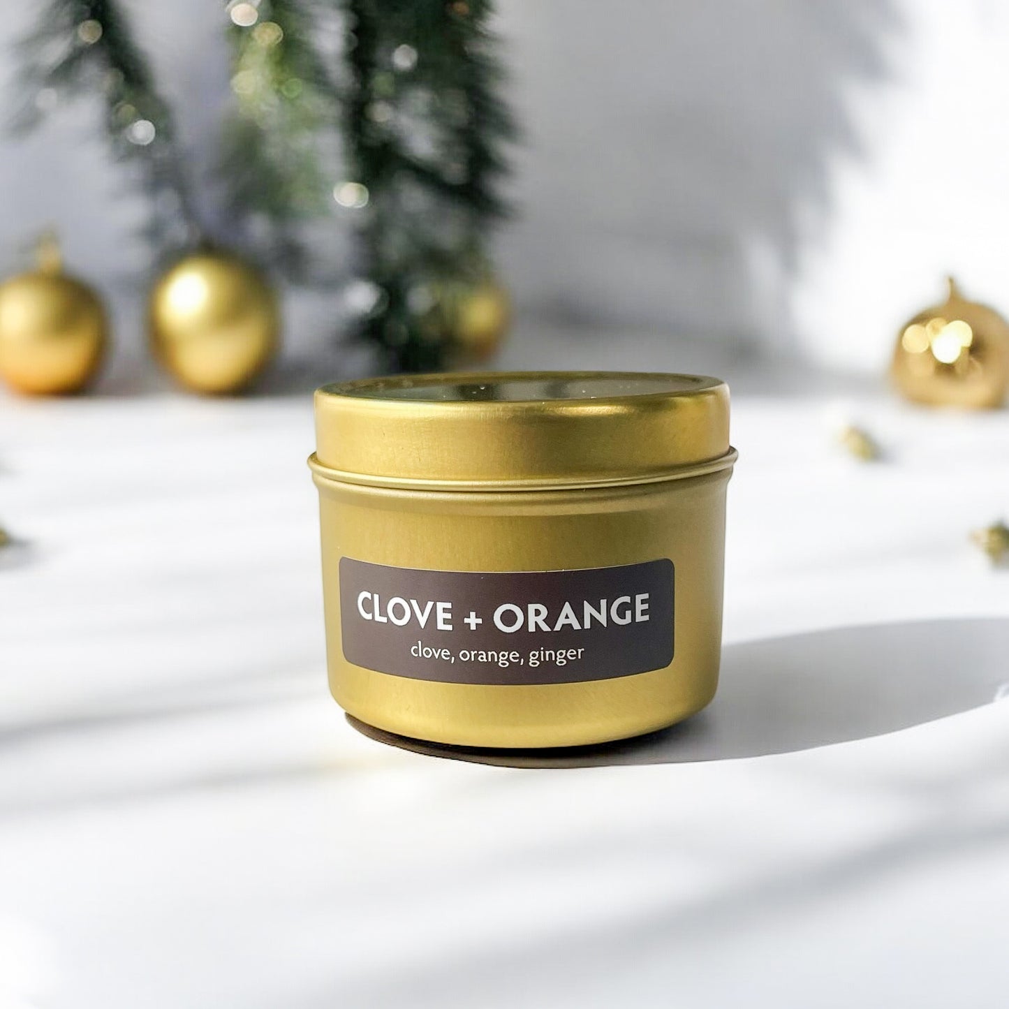 Holiday Mini Candles Gold| 1.7oz Stocking Stuffers