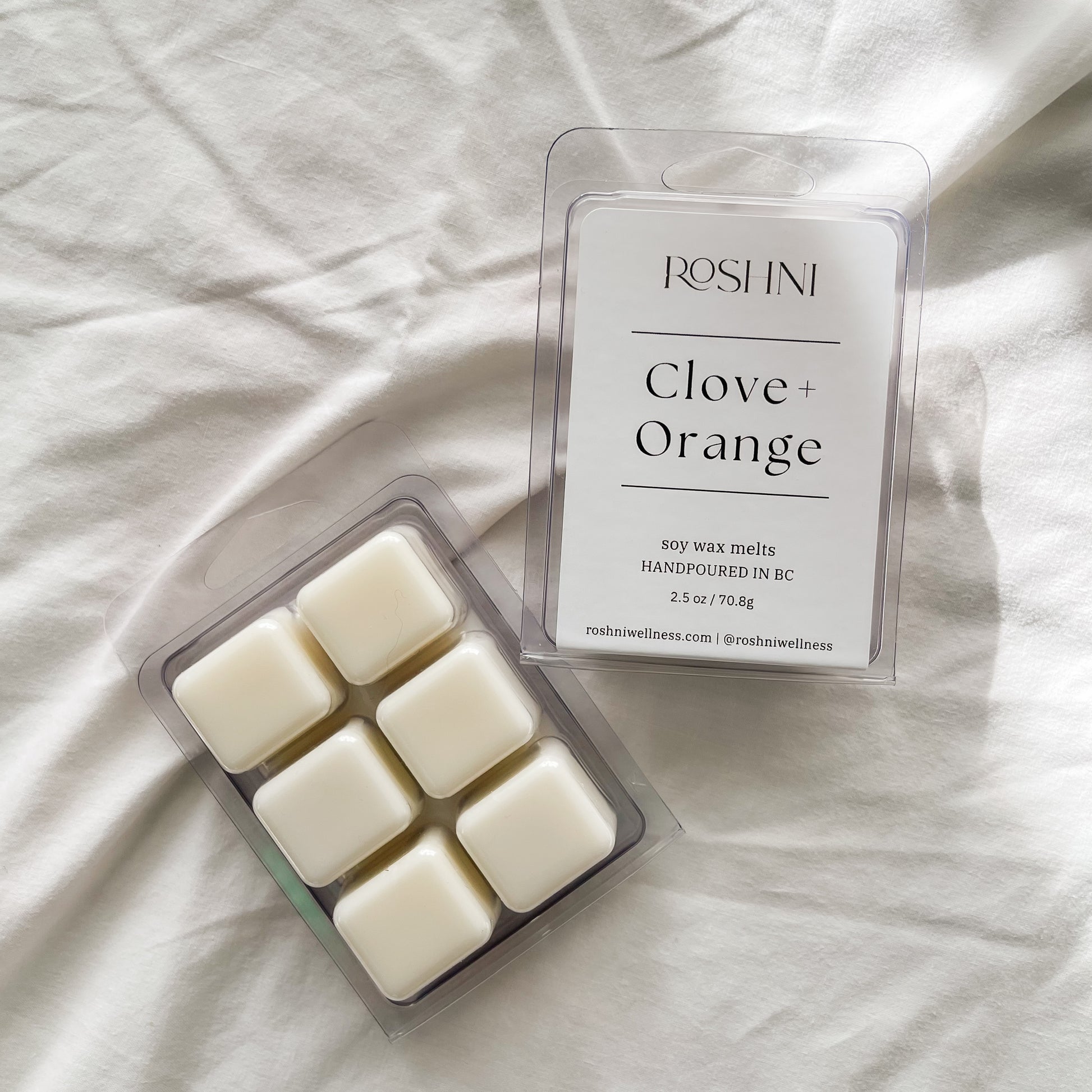Clove + Orange  Natural Soy Wax Melts – Roshni Wellness